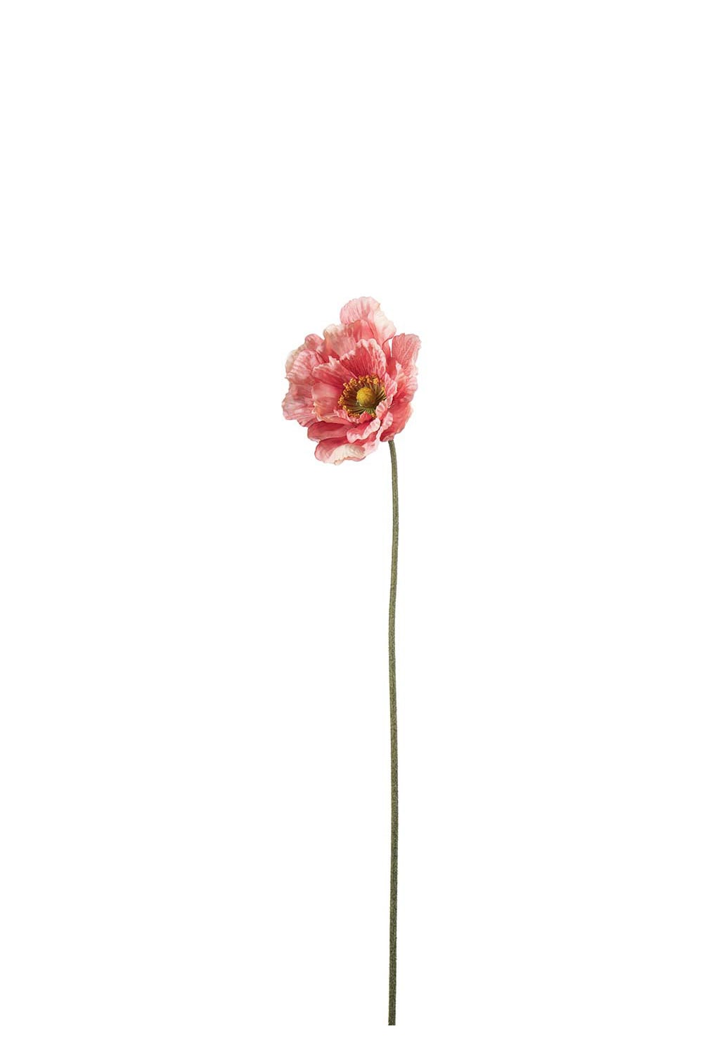 Kunstig rosa Valmue 75 cm