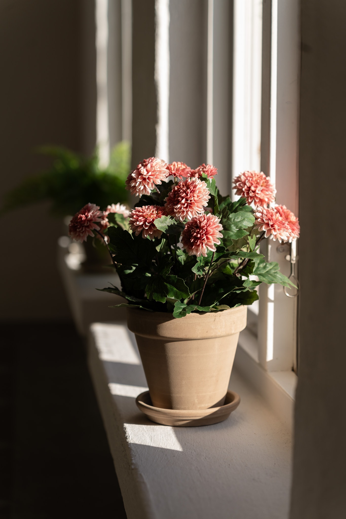 Kunstig lilla Chrysanthemum 30 cm