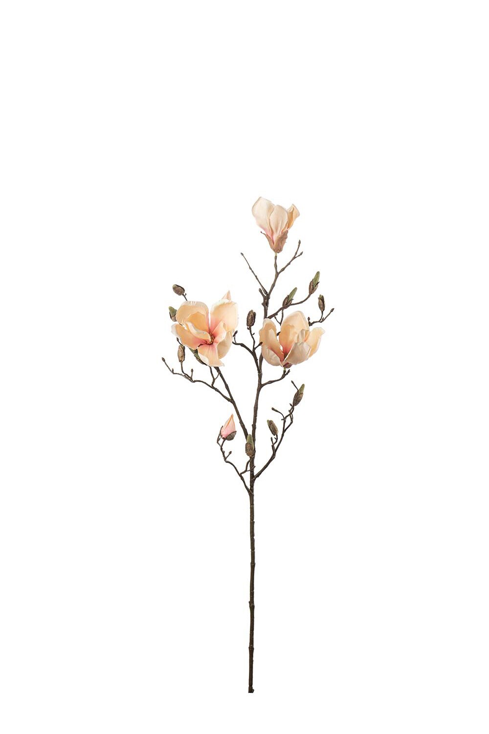 Kunstig ferskenfarget Magnolia 88 cm