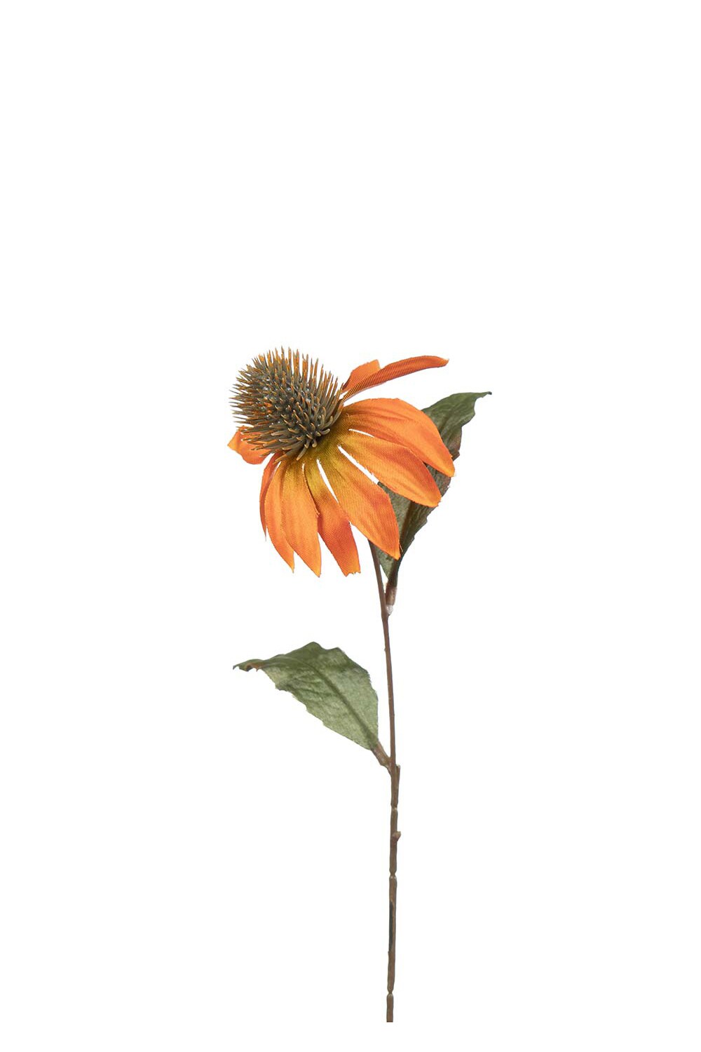 Kunstig oransje Solhatt 25 cm