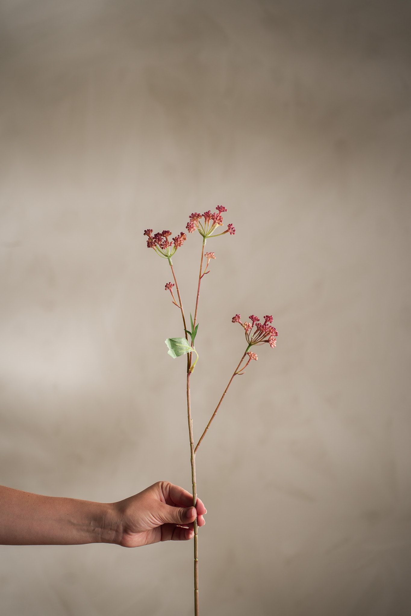 Kunstig rosa Angelica 58 cm