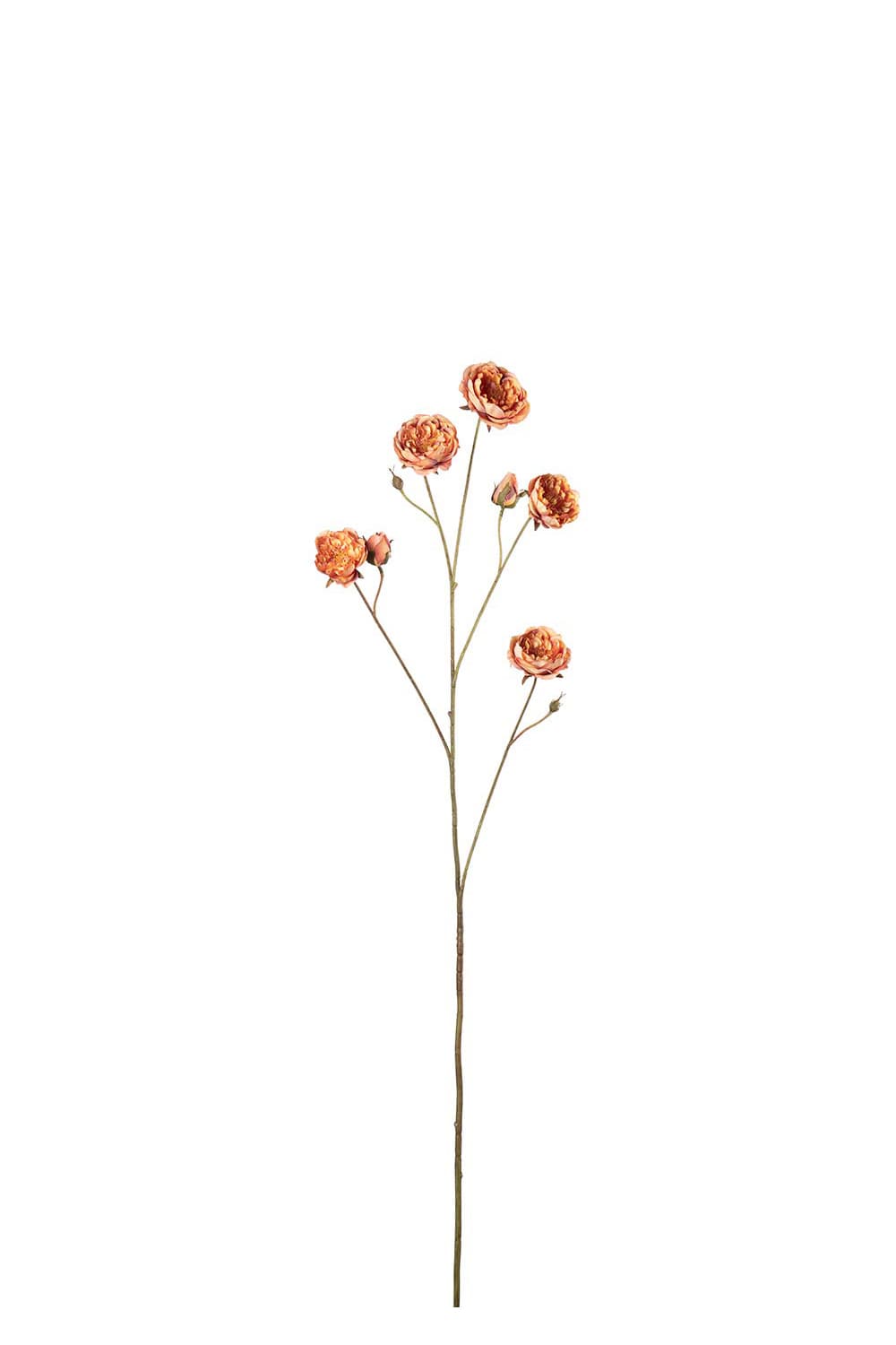 Kunstig oransje Rose 105 cm