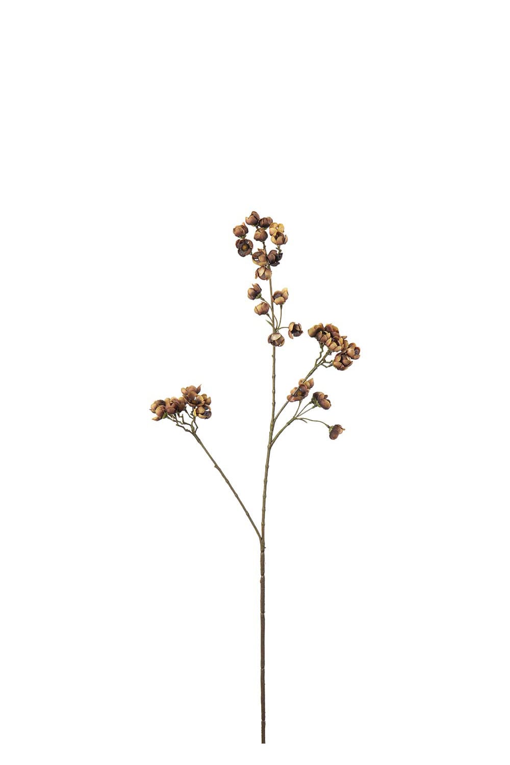 Kunstig brun Ferskenblomst 67 cm