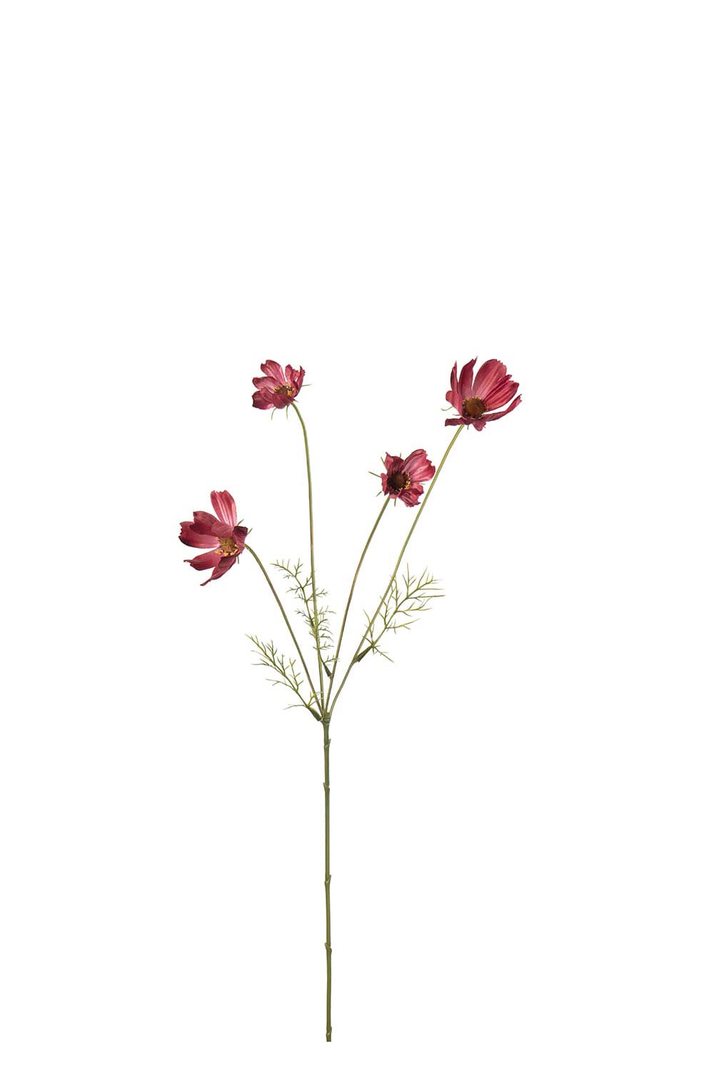 Kunstig cerise Pyntekorg 60 cm