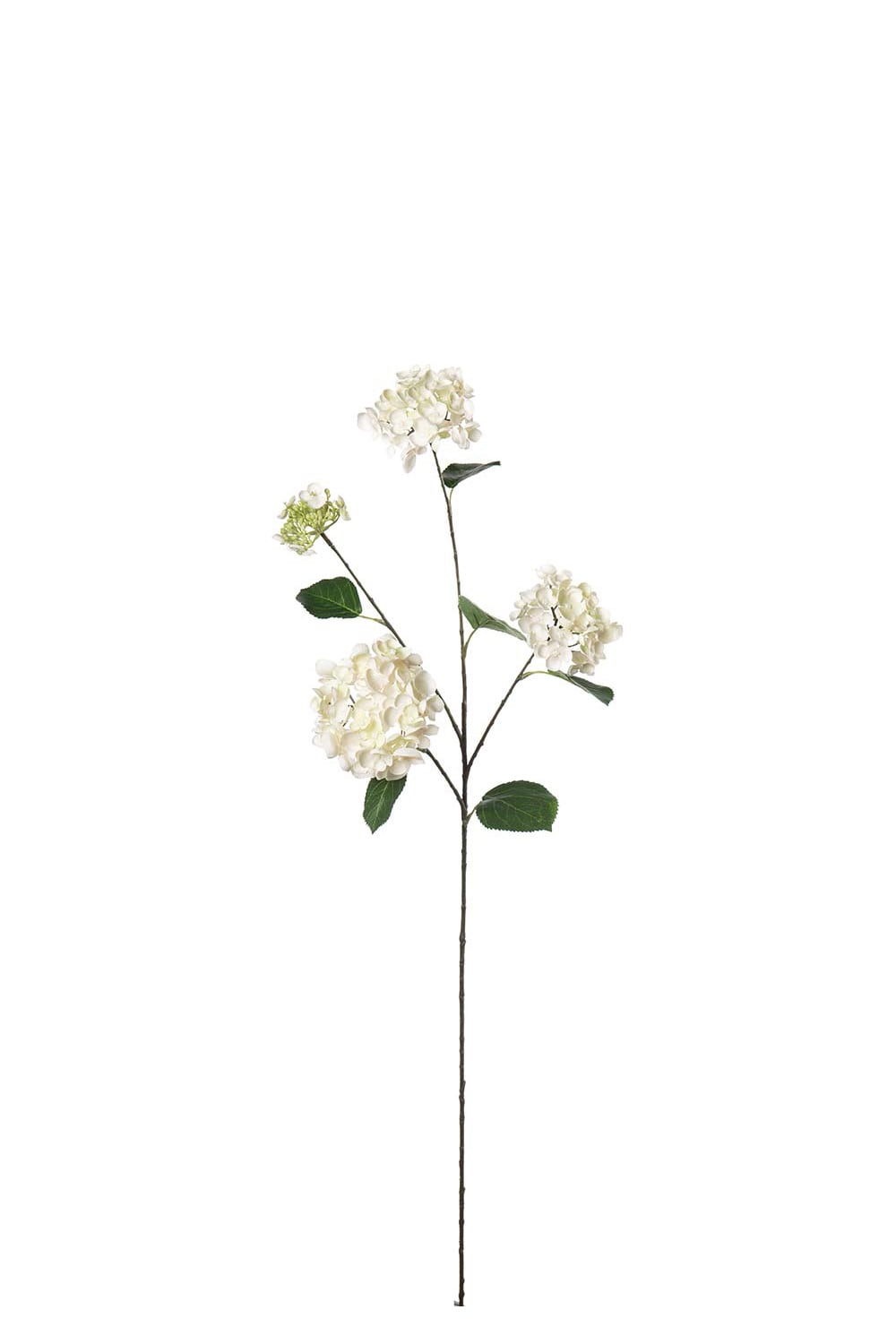Kunstig kremfarget Hortensia 80 cm