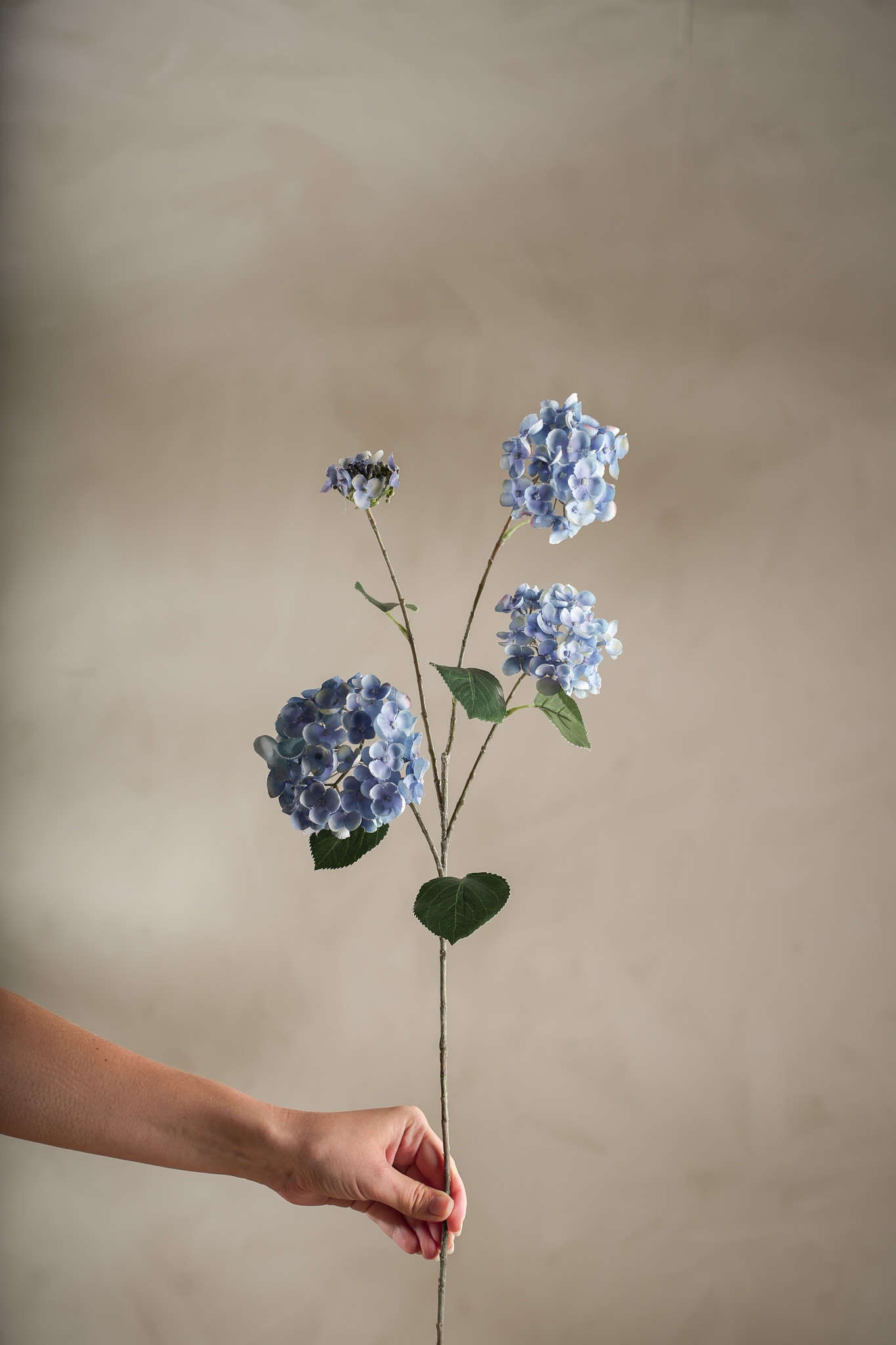 Kunstig blå Hortensia 80 cm