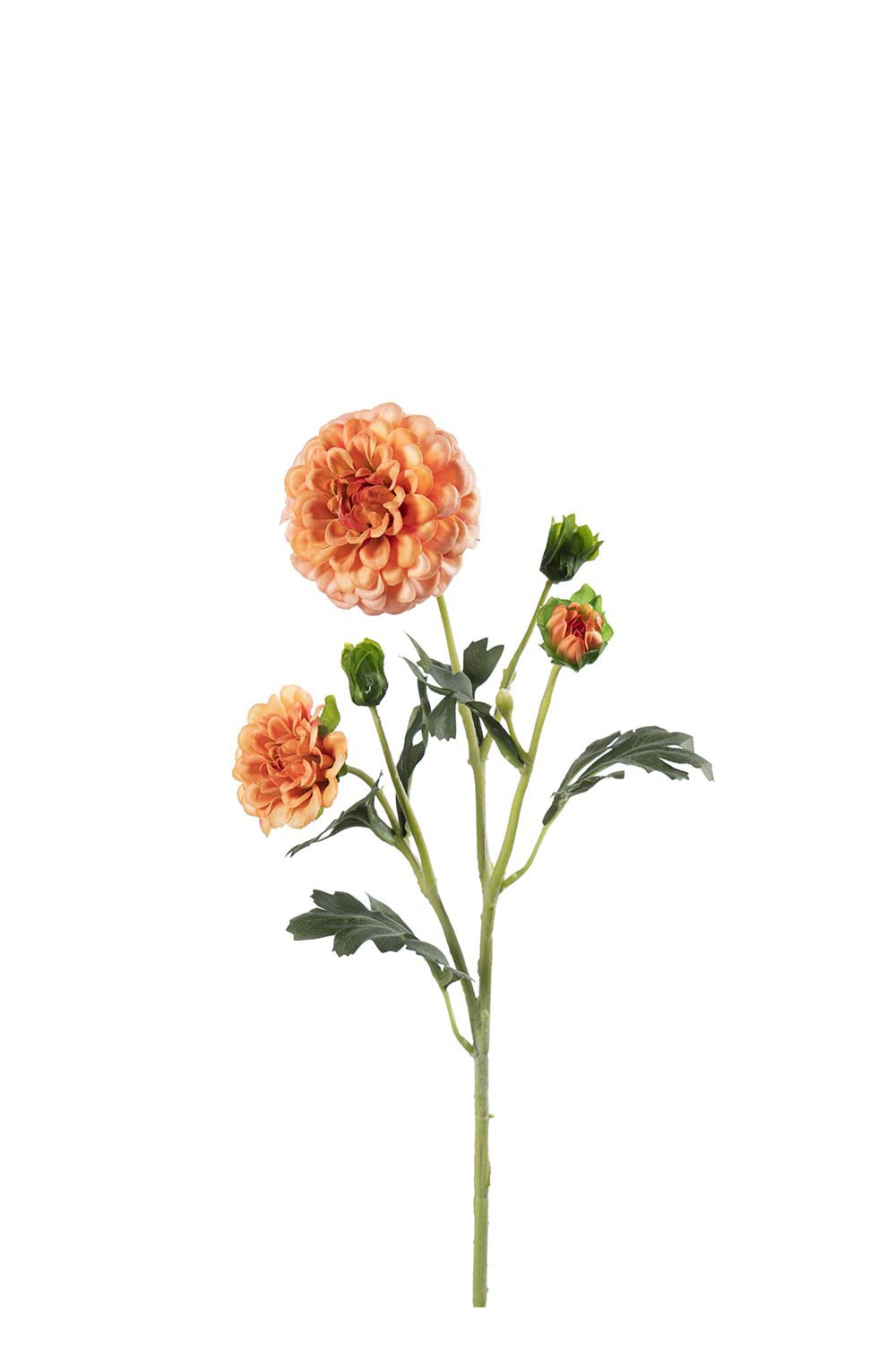 Kunstig korallfarget Chrysanthemum 52 cm