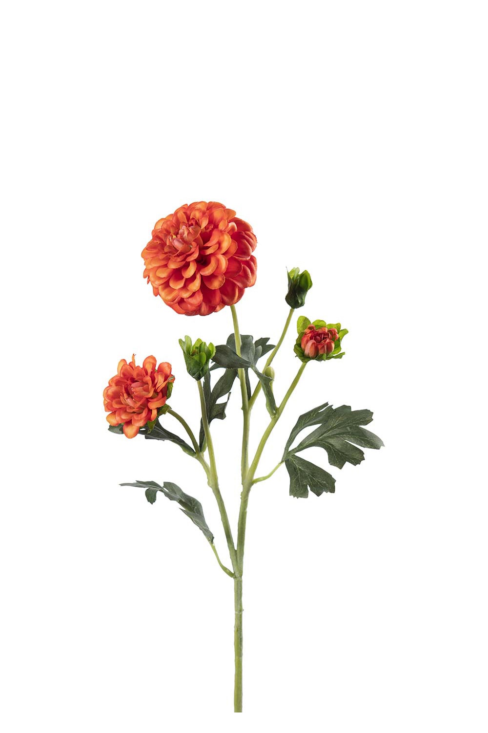 Kunstig oransje Chrysanthemum 52 cm