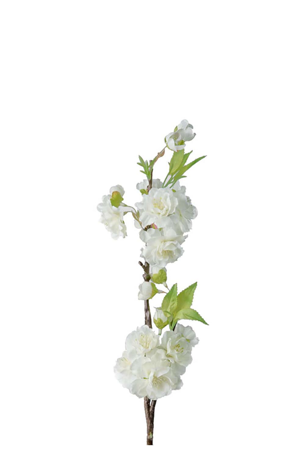 Kunstig hvit kirsebærblomst 45 cm