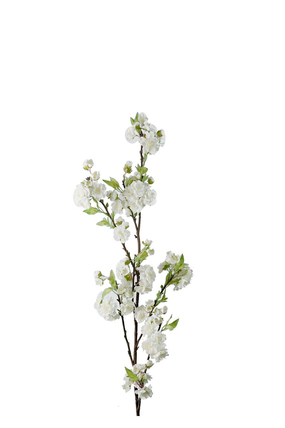 Kunstig hvit kirsebærblomst 120 cm