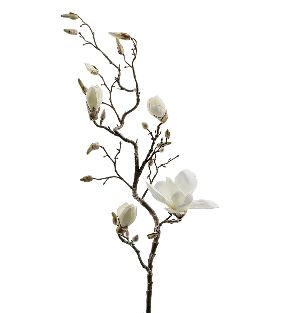 Kunstig hvit Magnolia 135 cm