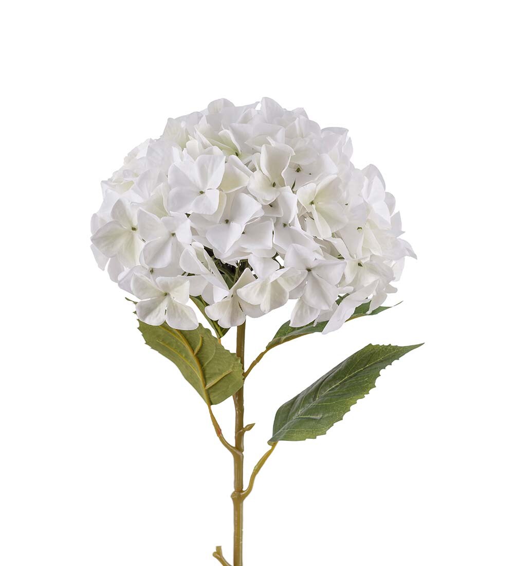 Kunstig hvit Hortensia 110cm