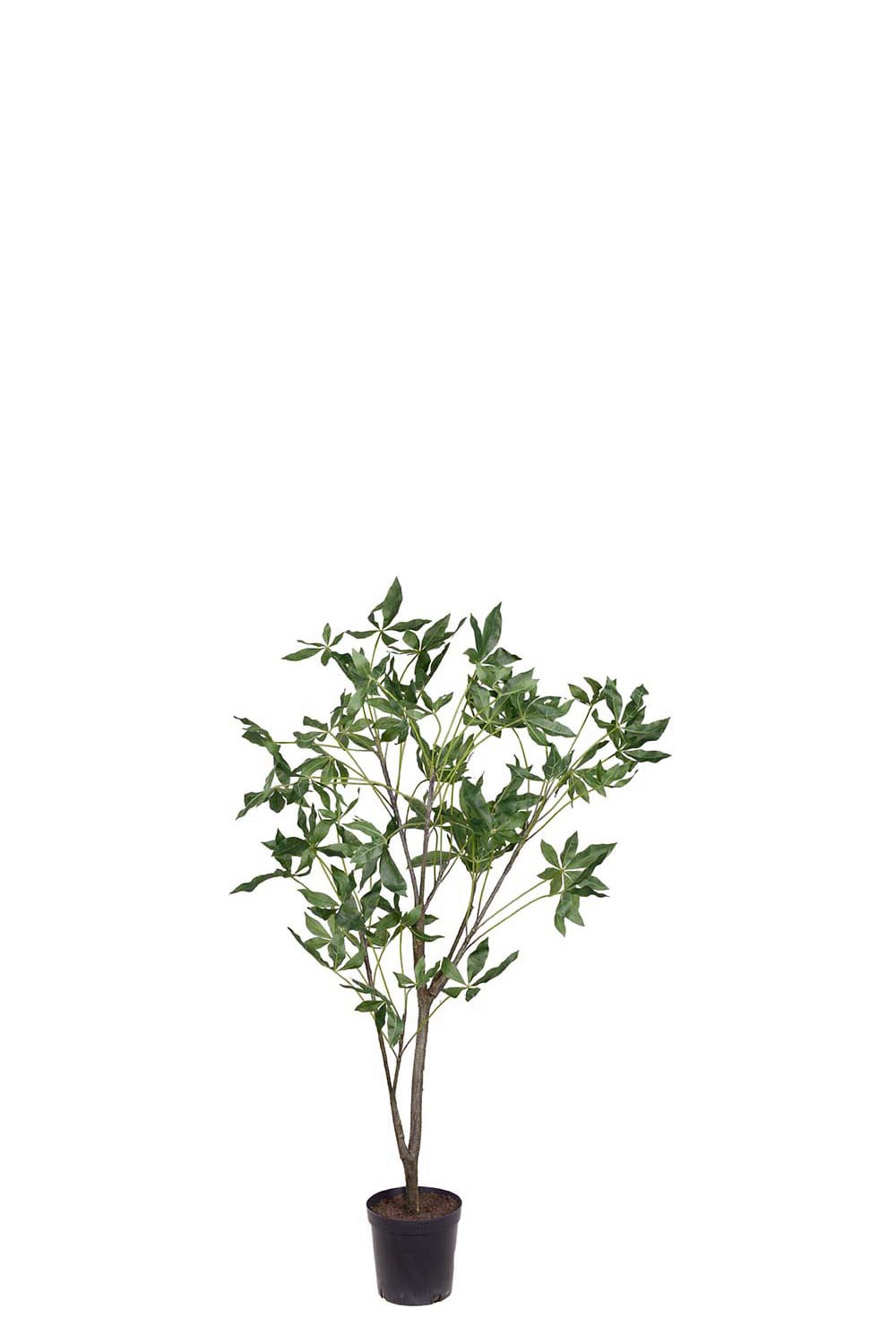 Kunstig grønn Pachira-tre i potte 140 cm