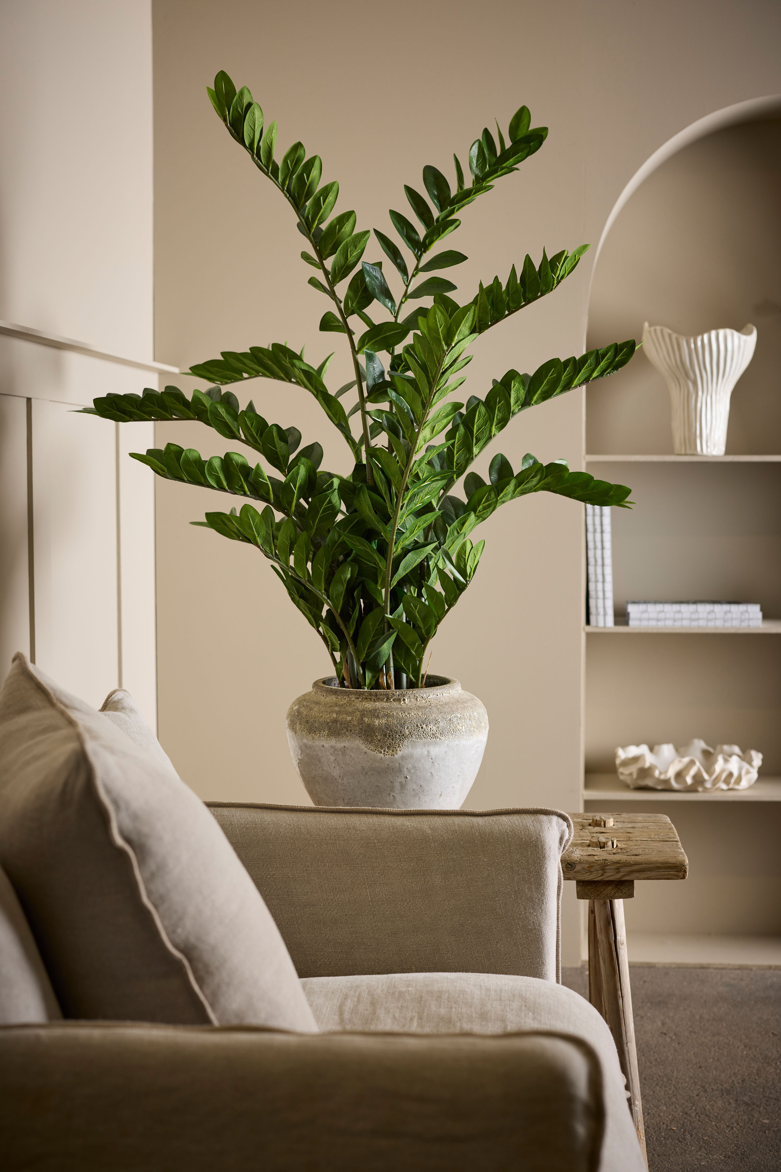 Kunstig grønn Zamifolia i potte 130 cm