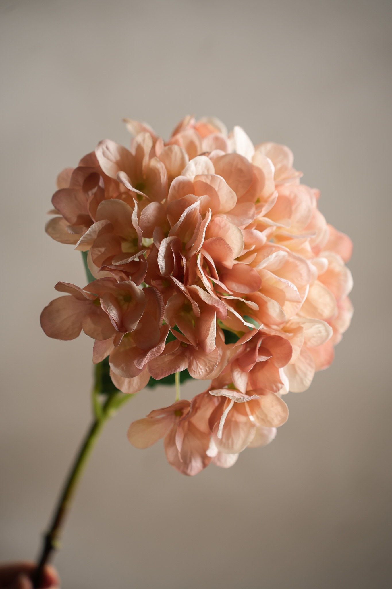 Kunstig rosa Hortensia 48cm