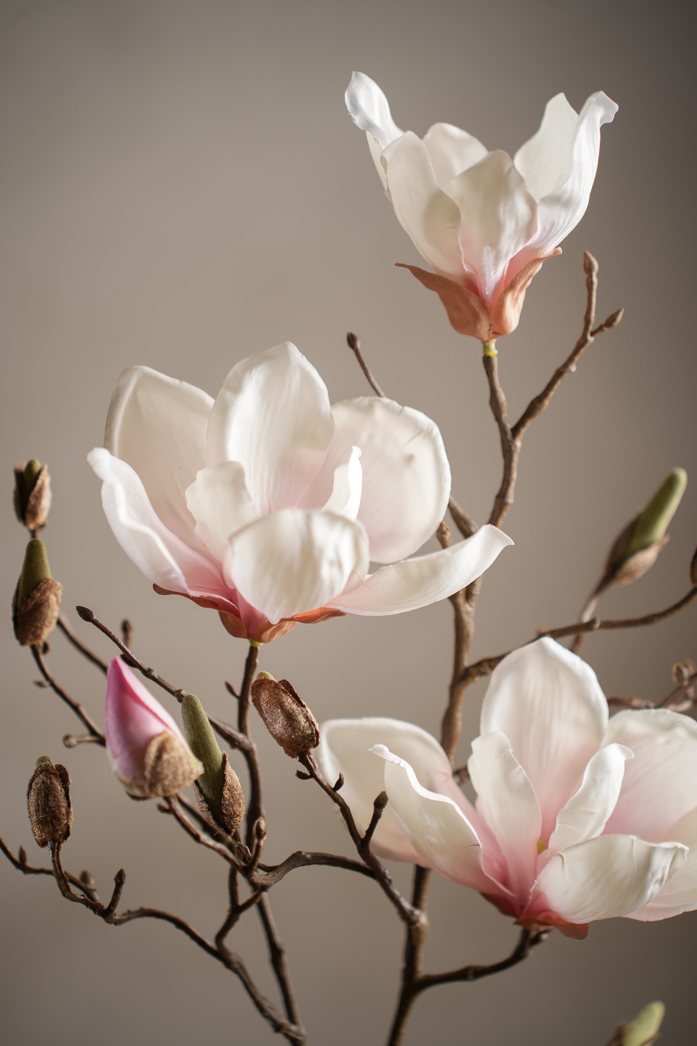 Kunstig rosa Magnolia 88cm