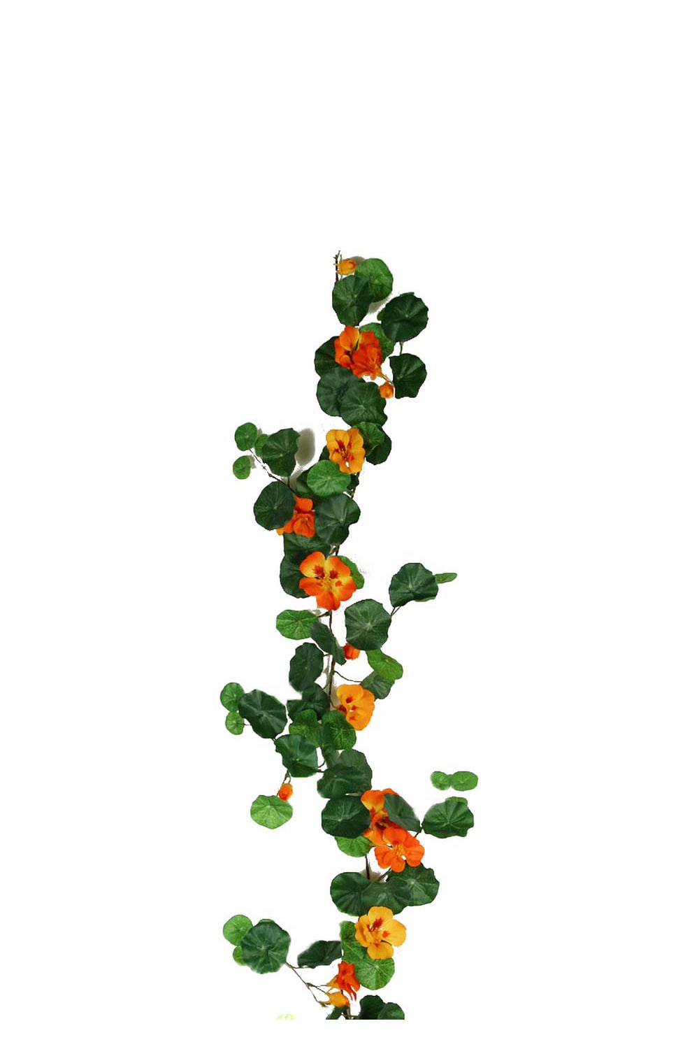 Kunstig oransje blomkarse 120 cm