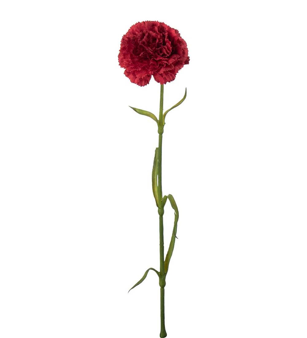 Kunstig rød Nellik 44cm