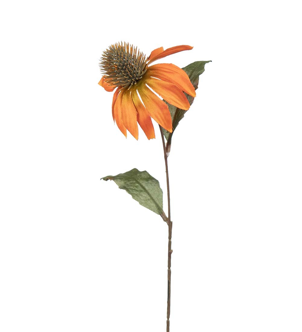 Kunstig oransje Solhatt 25cm