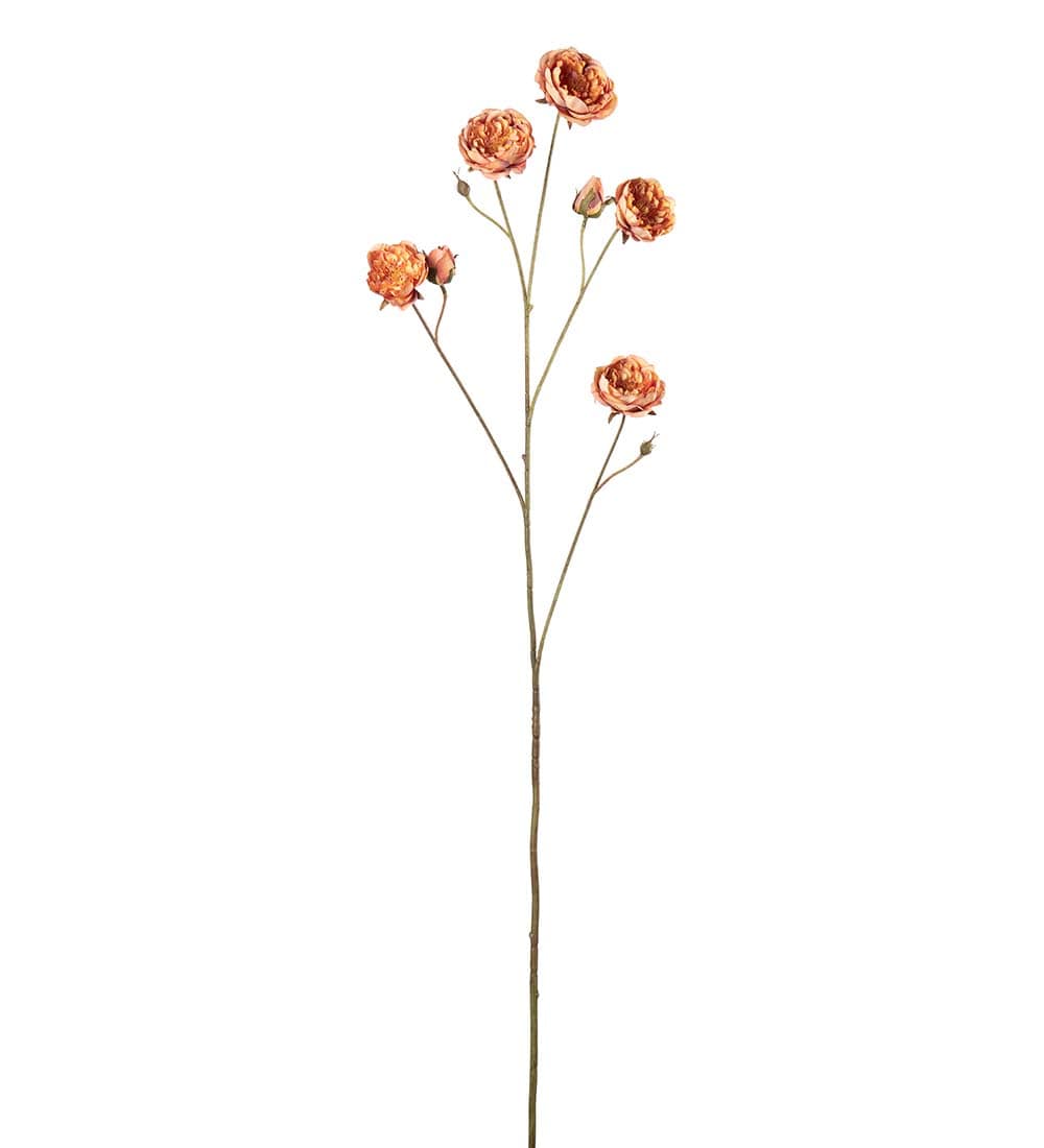 Kunstig oransje Rose 105cm