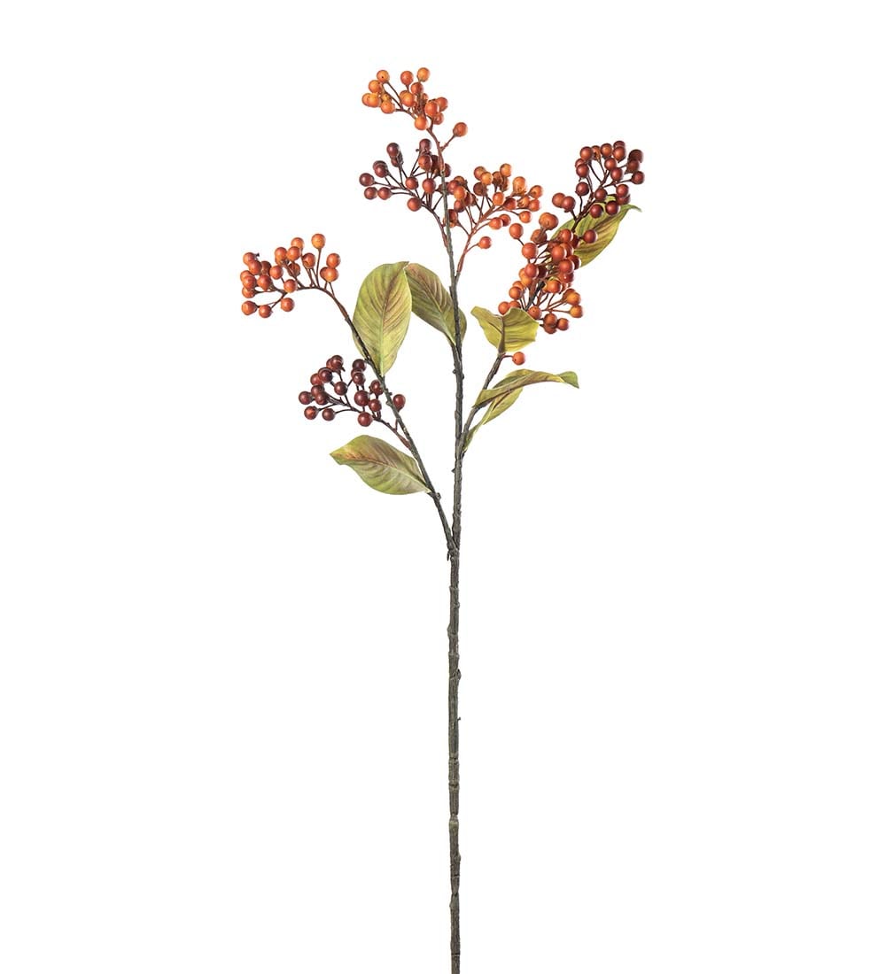Kunstig oransje Bærkvist 76cm