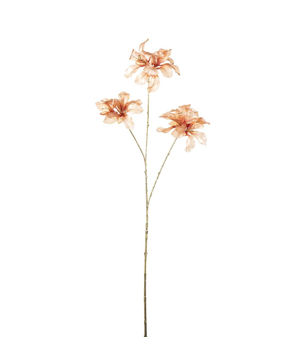 Kunstig ferskenfarget Orkidé 96 cm