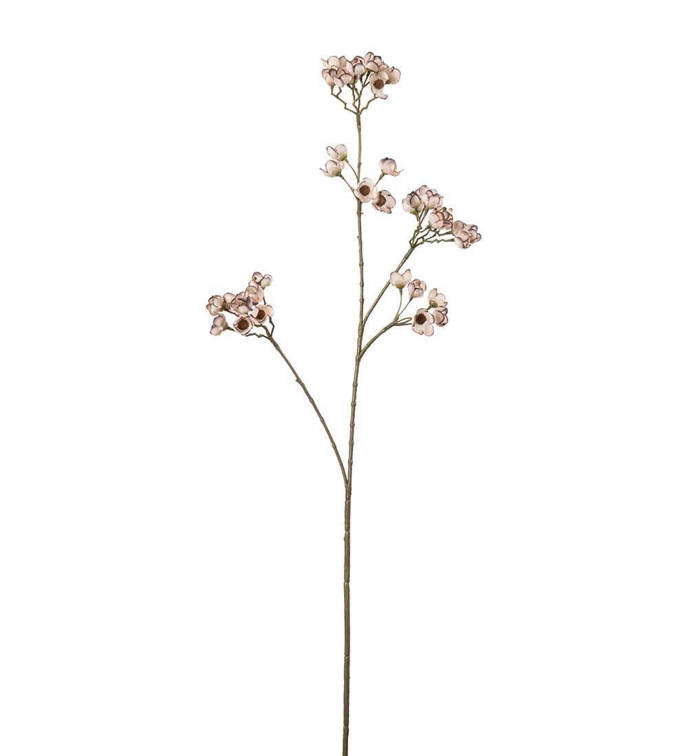 Kunstig hvit Ferskenblomst 67cm