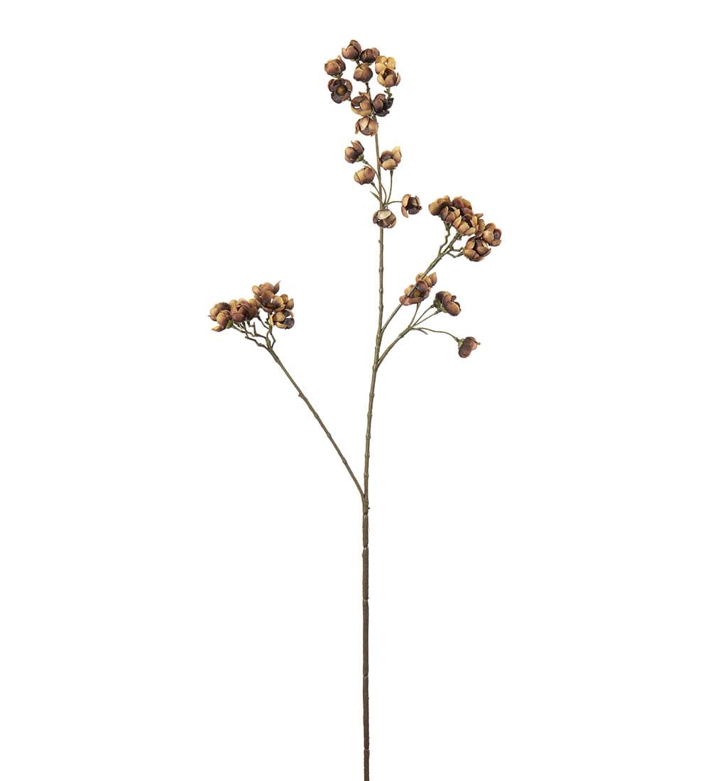 Kunstig brun Ferskenblomst 67cm
