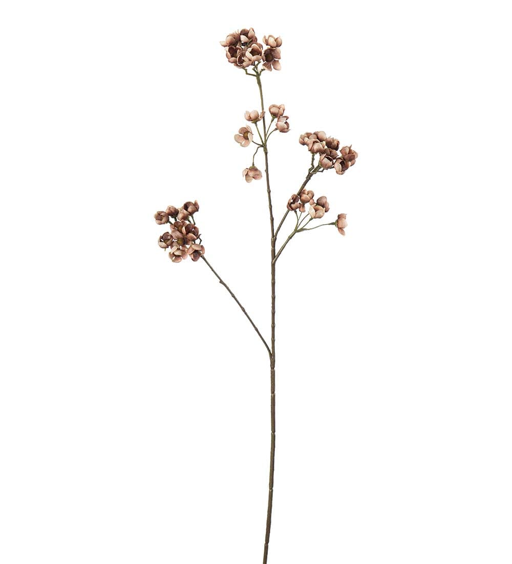 Kunstig brun Ferskenblomst 67cm