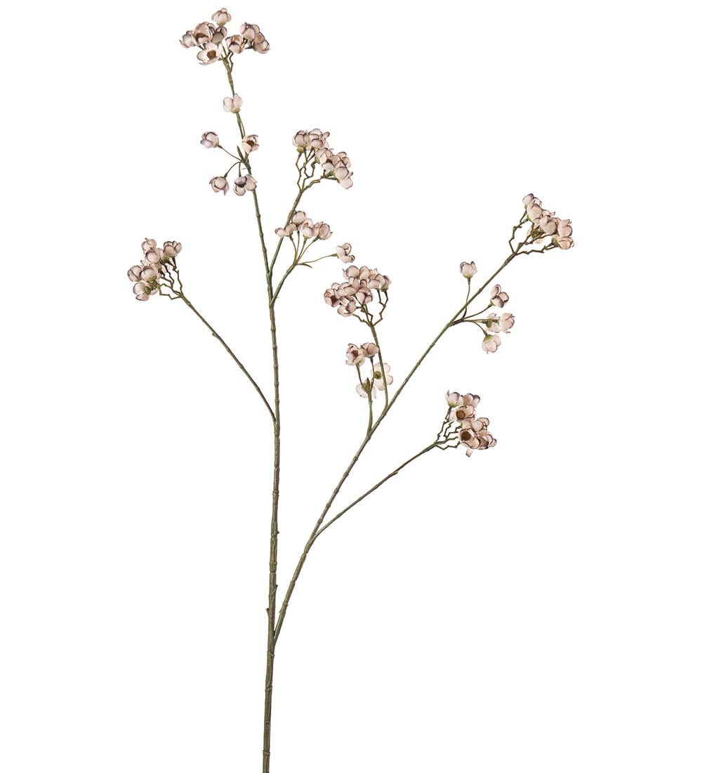 Kunstig hvit Ferskenblomst 95cm