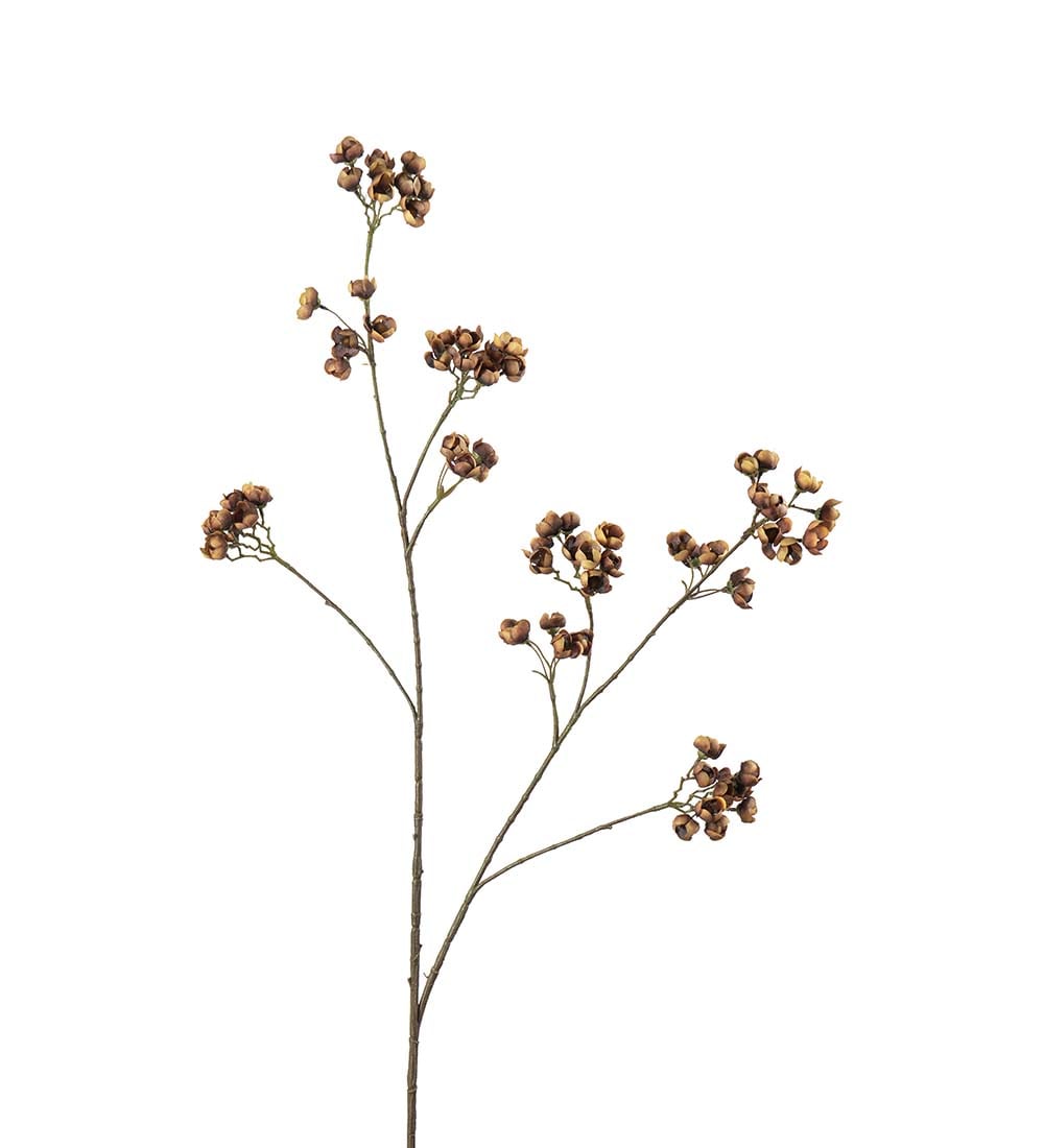 Kunstig brun Ferskenblomst 95cm