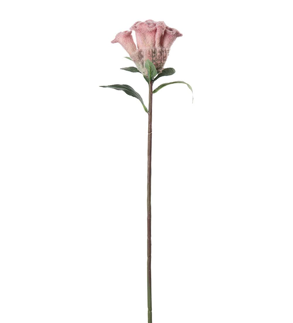 Kunstig rosa Celosia 67cm