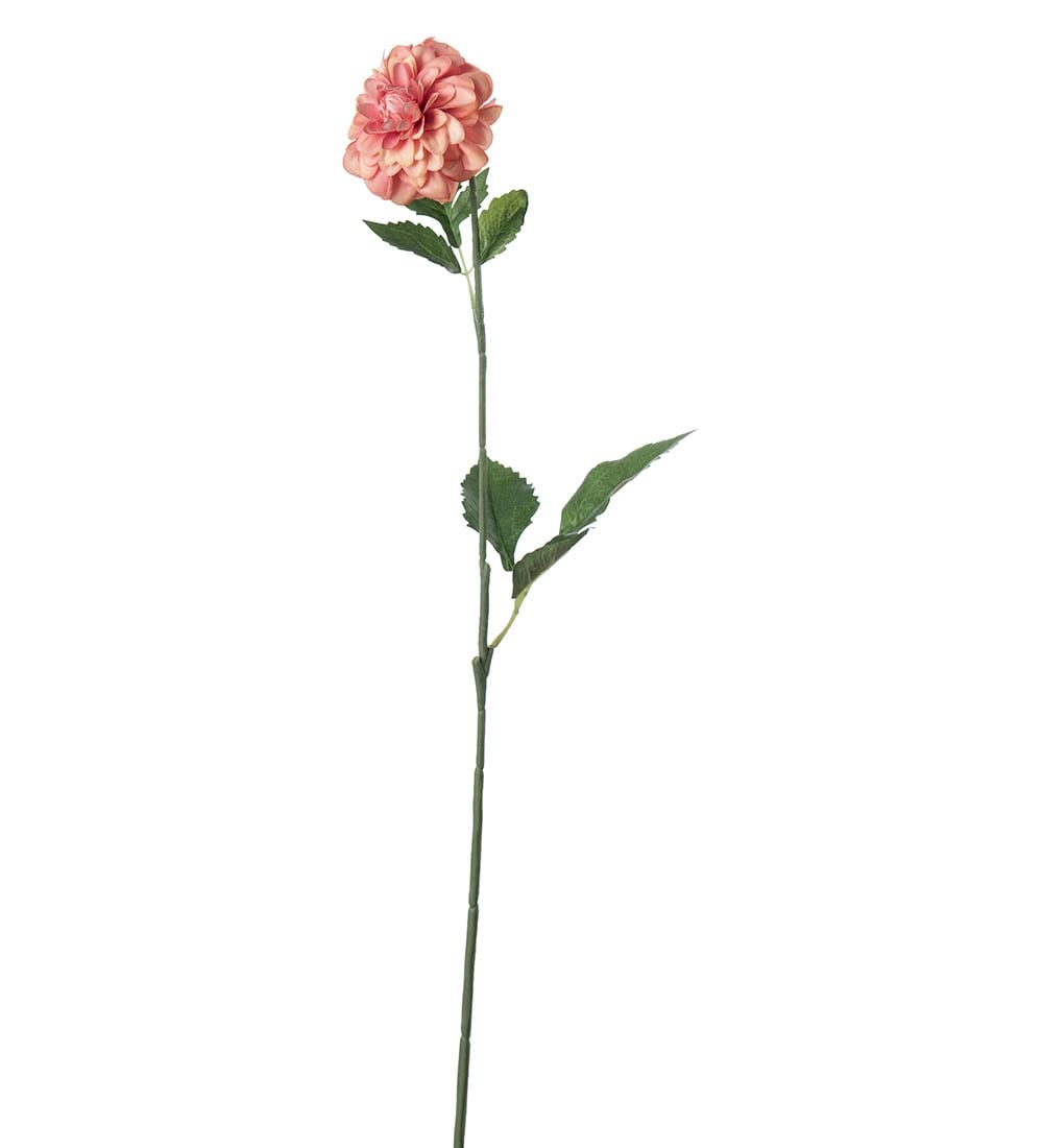 Kunstig fersken Dahlia 60cm