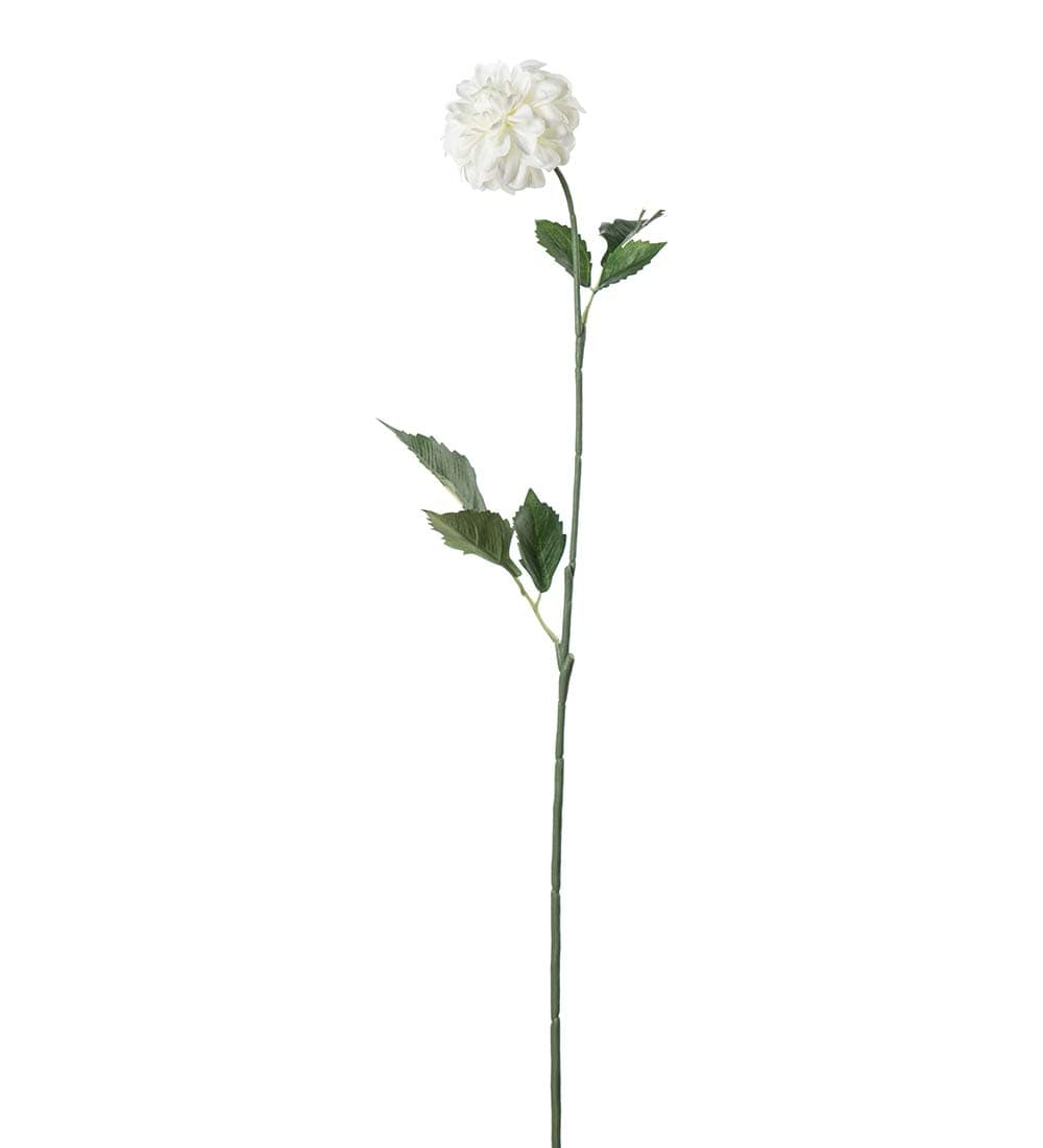 Kunstig hvit Dahlia 60cm