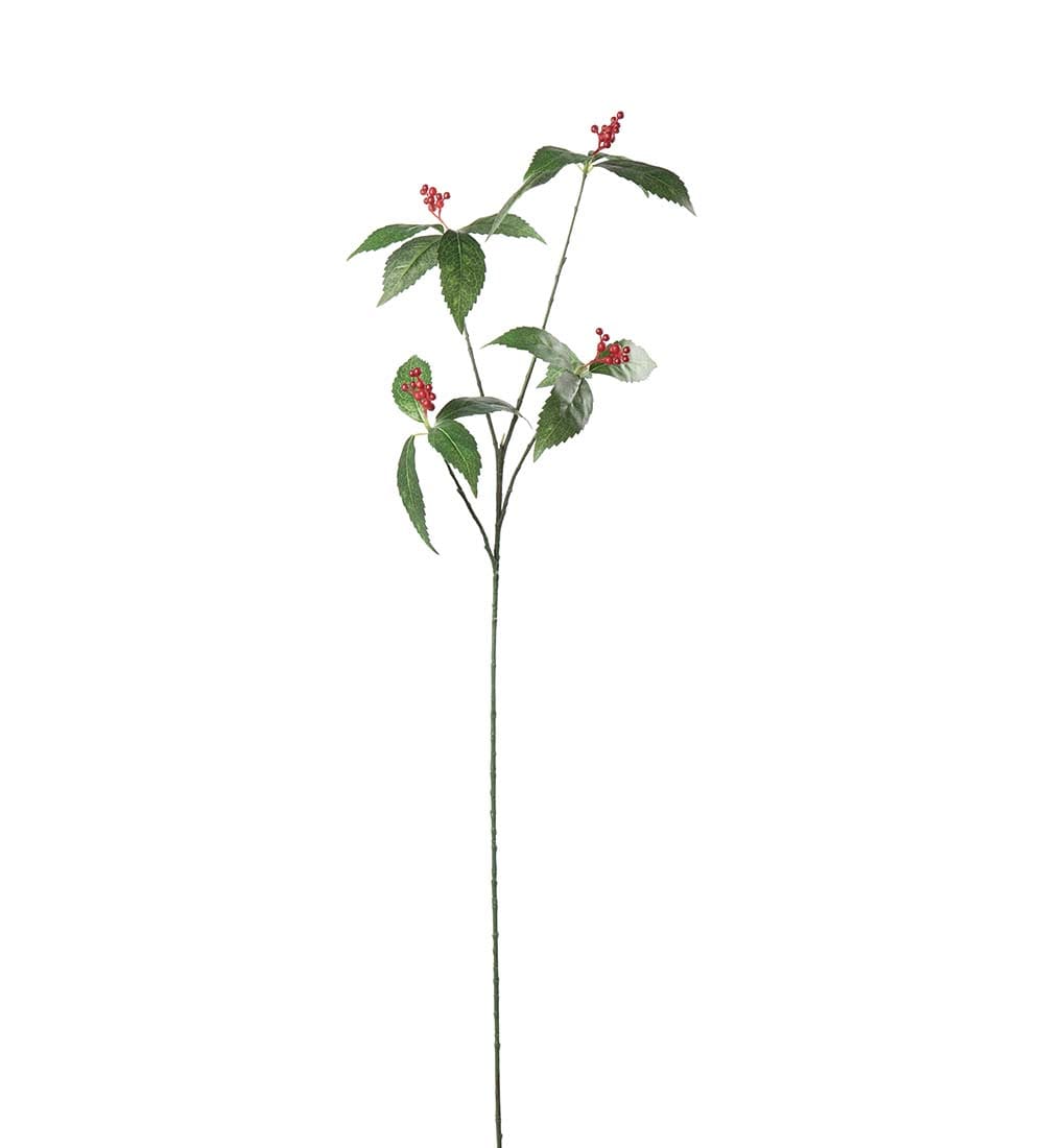 Kunstig rød Bærkvist 80cm