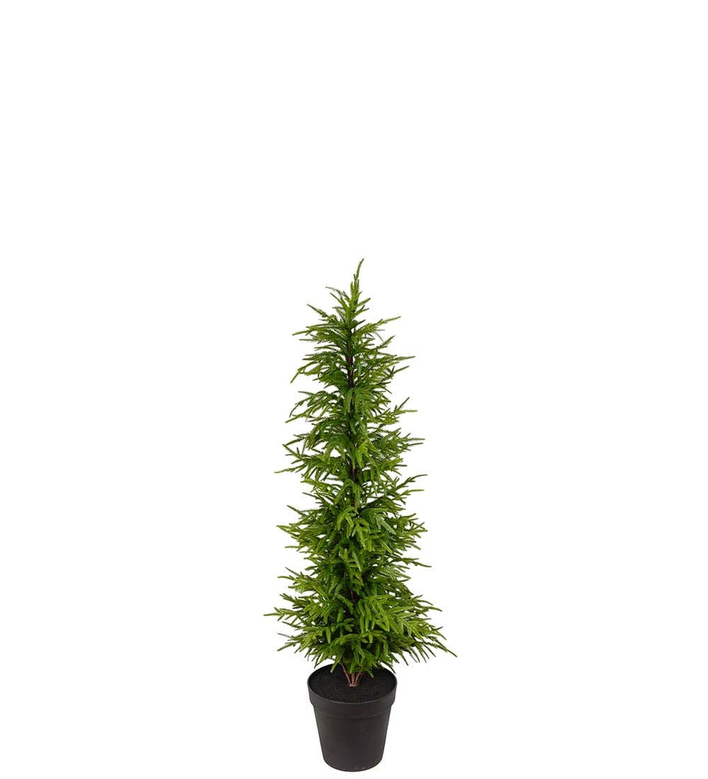 Kunstig grønn Gran i potte 150cm