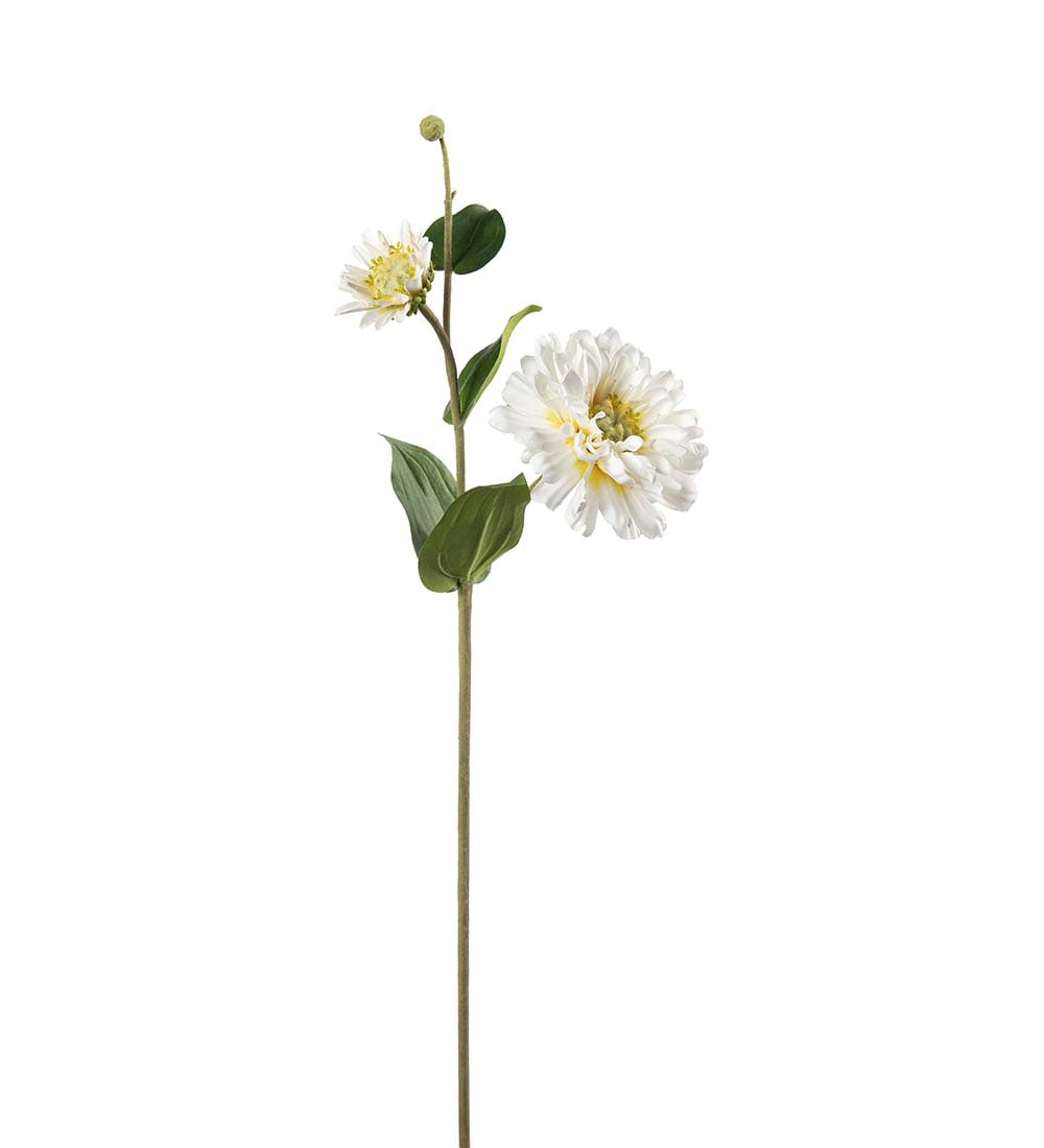 Kunstig krem Zinnia 63cm