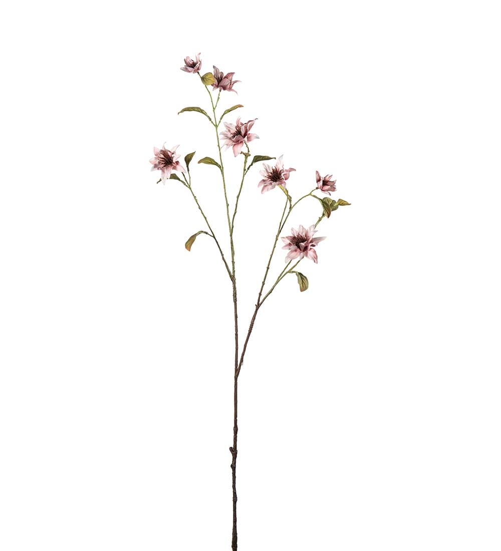 Kunstig rosa Clematis 93cm