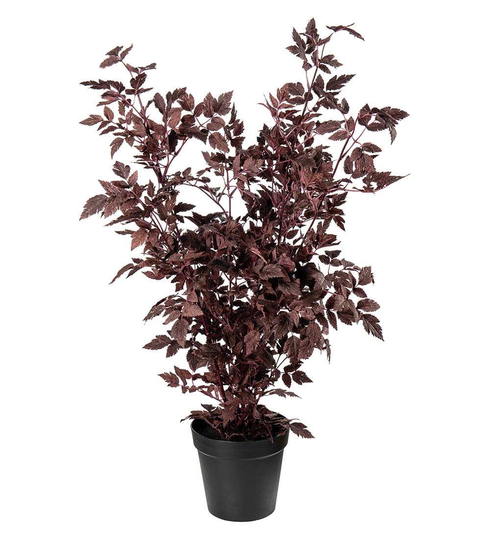 Kunstig burgunder Silverax 100cm