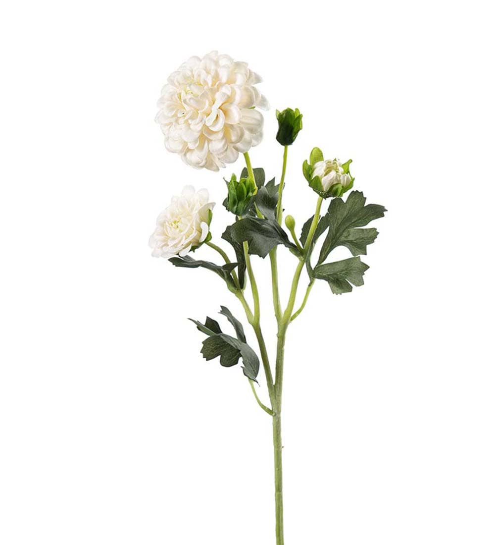 Kunstig krem Chrysanthemum 52cm