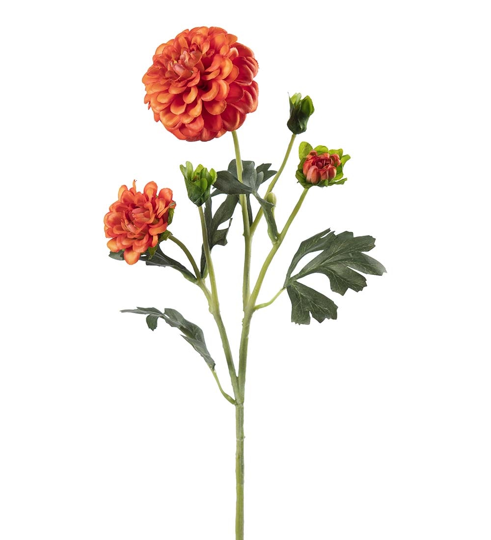 Kunstig oransje Chrysanthemum 52cm
