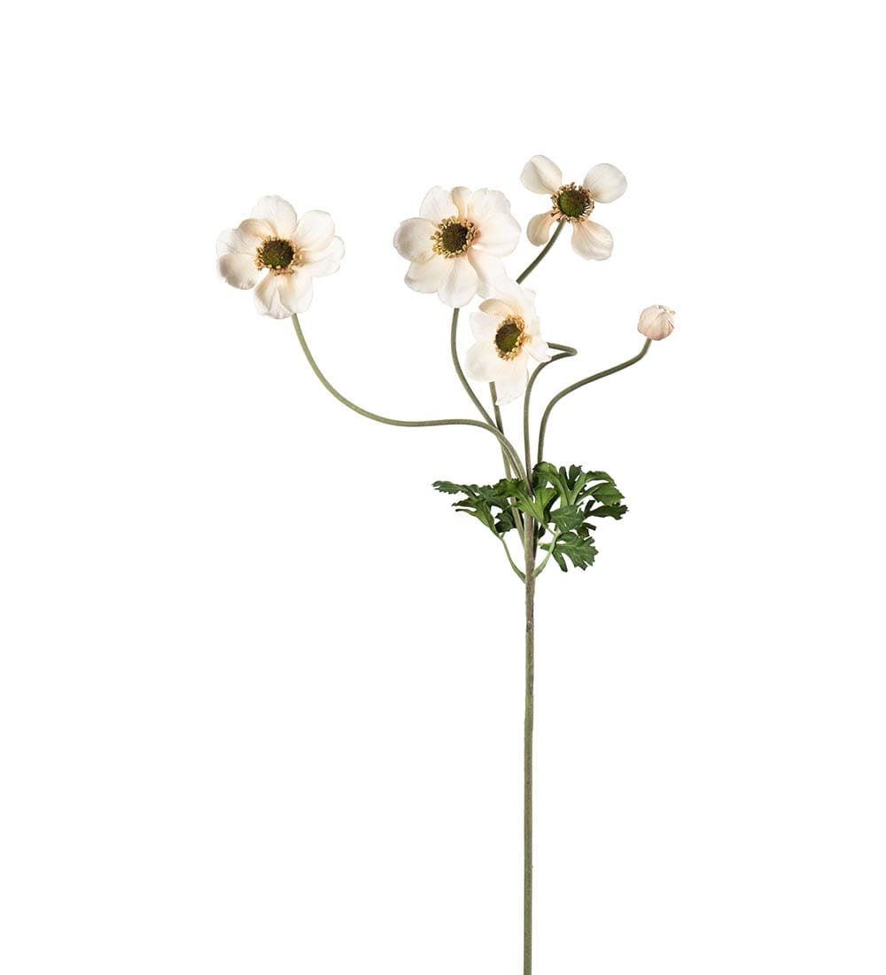 Kunstig krem Anemon 75cm