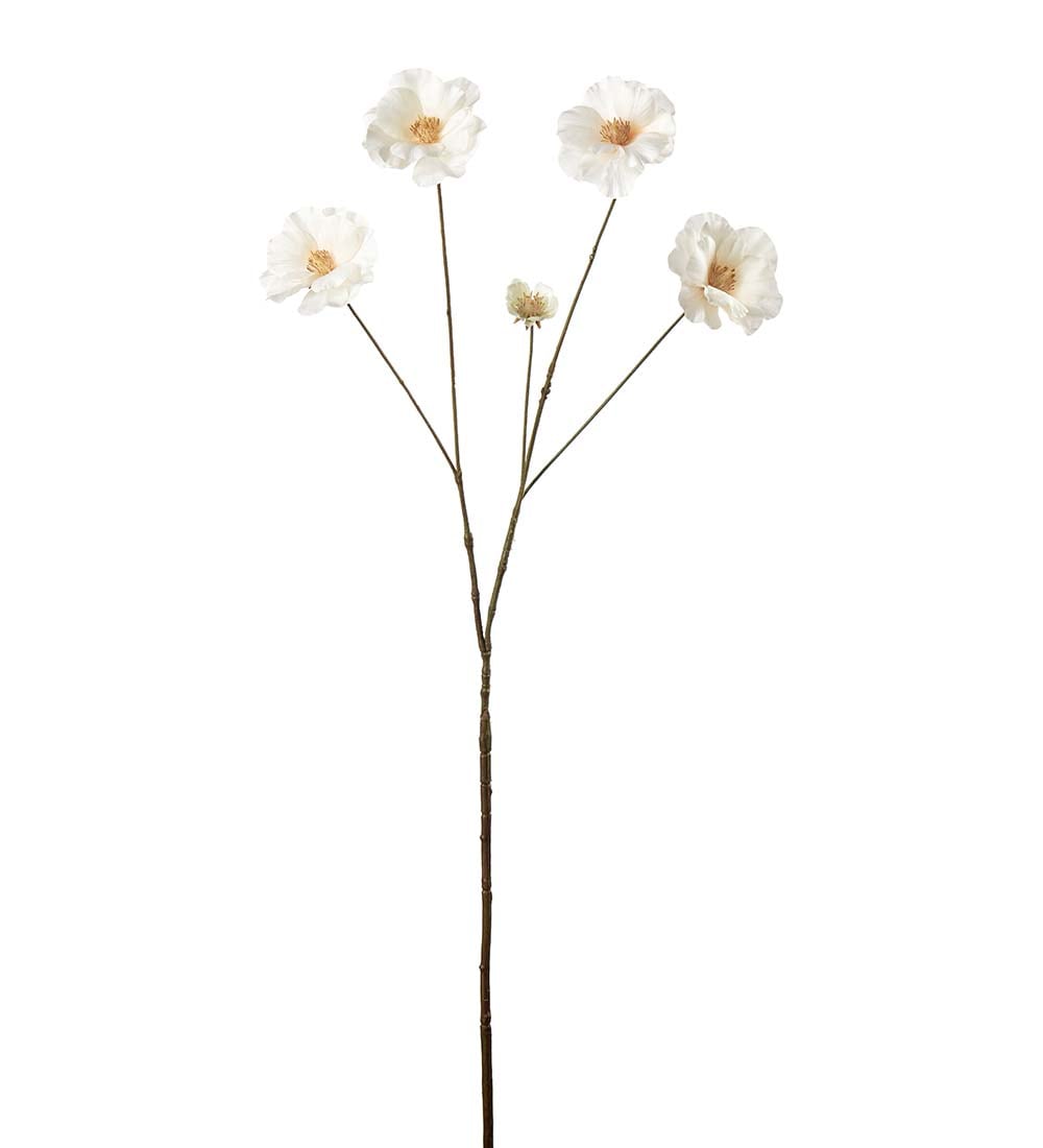 Kunstig krem Ranuncel 80cm