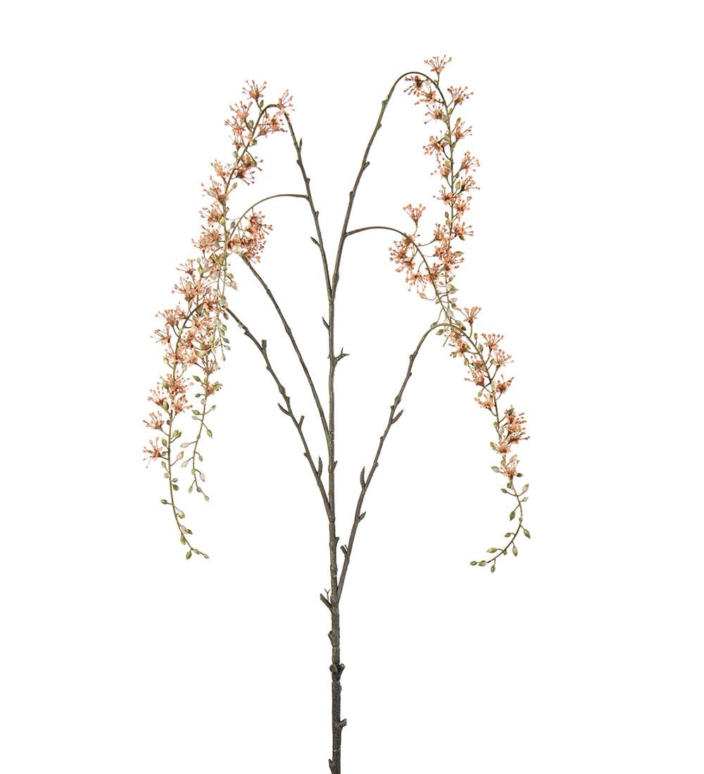 Kunstig oransje Blomsterkvist 164cm