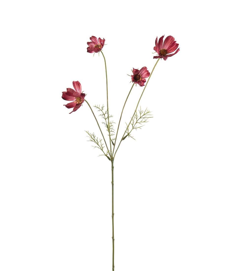 Kunstig cerise Pyntekorg 60cm
