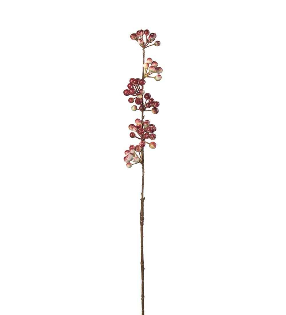 Kunstig rød Bærkvist 42cm