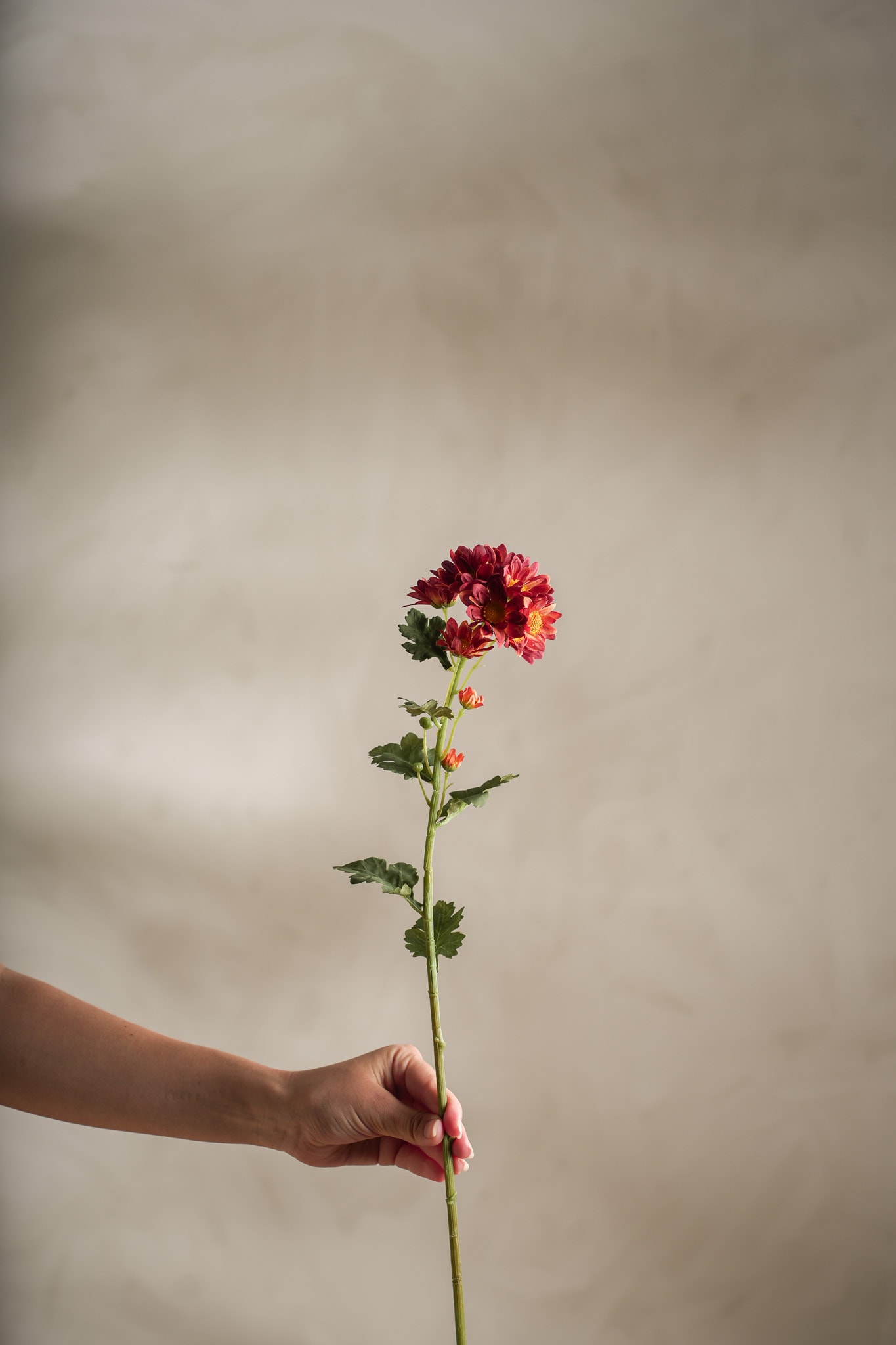 Kunstig rust Chrysanthemum 58cm