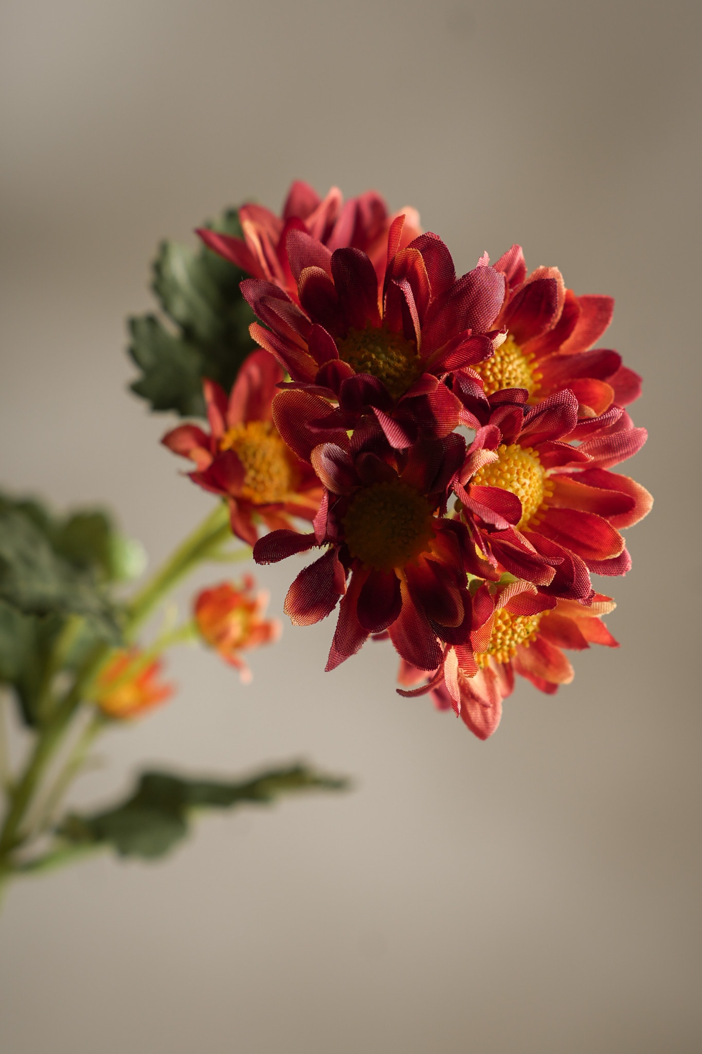 Kunstig rust Chrysanthemum 58cm