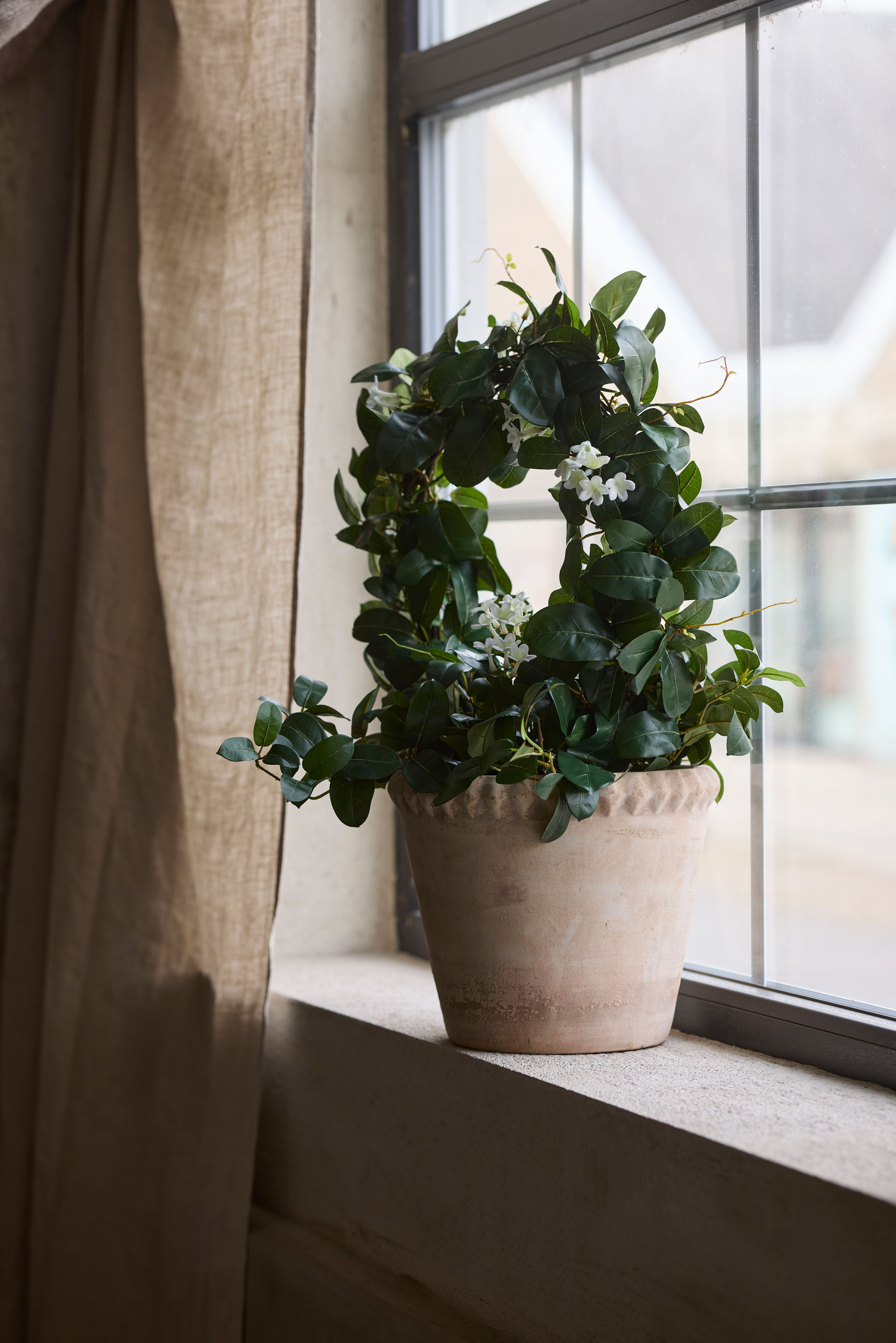 Kunstig hvit Stephanotis 75 cm