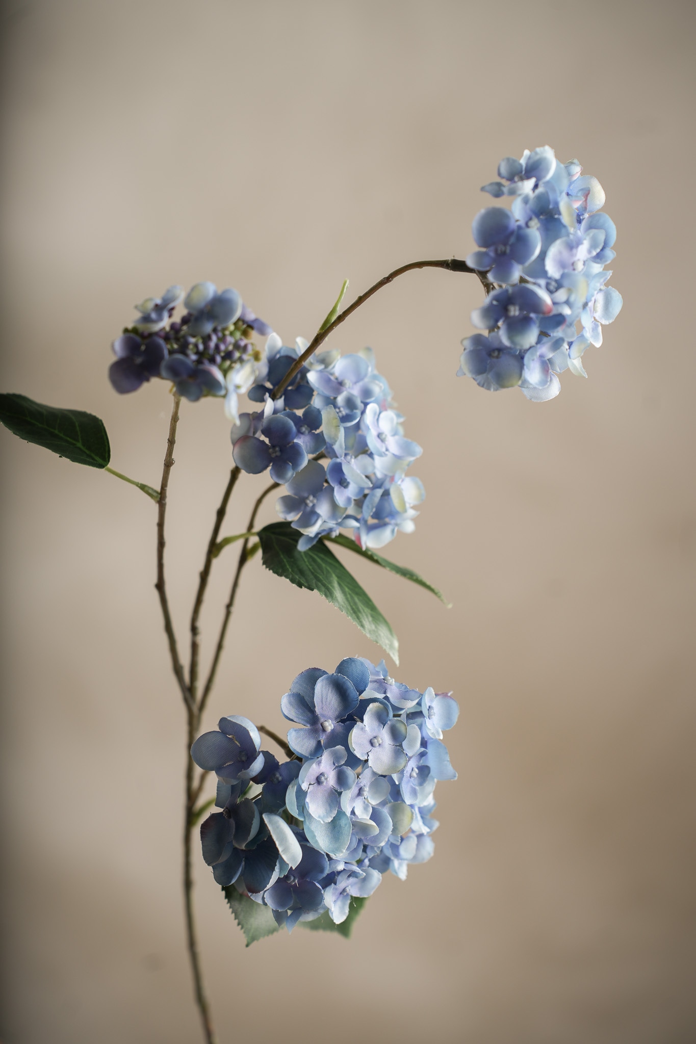 Kunstig blå Hortensia 80cm